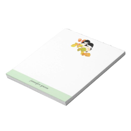 Chickadees Personalized Notitieblok (Linkerzijde)