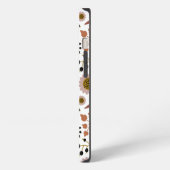 Chickadees Pink Gold Pattern iPhone Hoesje (Linkerkant)