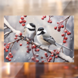 Chickadees Raamsticker