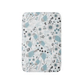 Chickadees Sweet and Cute Blue, Black en Grey Badmat (Voorkant Verticaal)