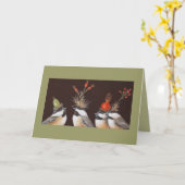 Chickadekaart Kaart (Gele Bloem)