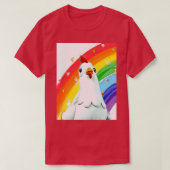 Chickaletta Chicken Rainbow Backround Kinder Sange T-shirt (Design voorkant)