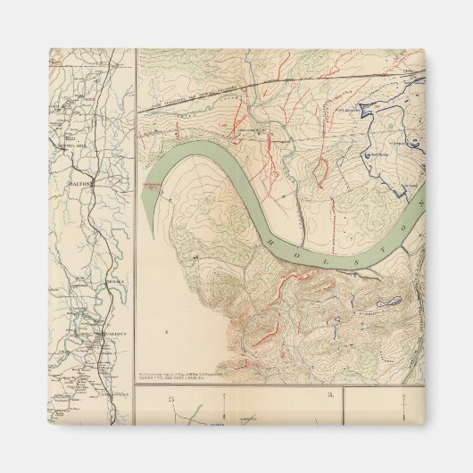 Chickamauga-campagne, Knoxville Magneet (Voorkant)