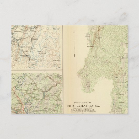 Chickamauga, Ga Briefkaart (Voorkant)