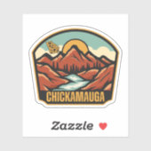 Chickamauga, Georgia Sticker (Vel)