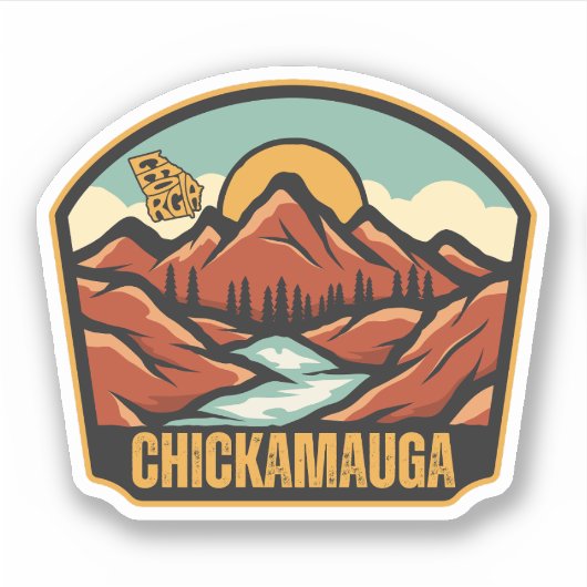 Chickamauga, Georgia Sticker (Voorkant)