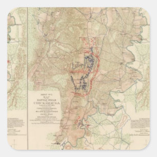 Chickamauga, Turkeytown Valley Vierkante Sticker