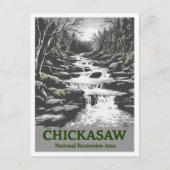 Chickasaw National Recreation Area Oklahoma Travel Briefkaart (Voorkant)