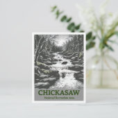 Chickasaw National Recreation Area Oklahoma Travel Briefkaart (Staand voorkant)