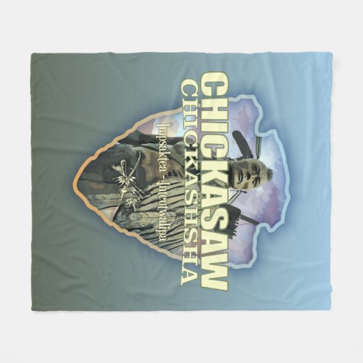 Chickasaw (pijlpunt) fleece deken (Voorkant (Horizontaal))