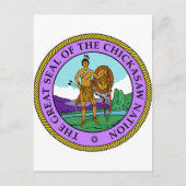 Chickasaw Seal Briefkaart (Voorkant)