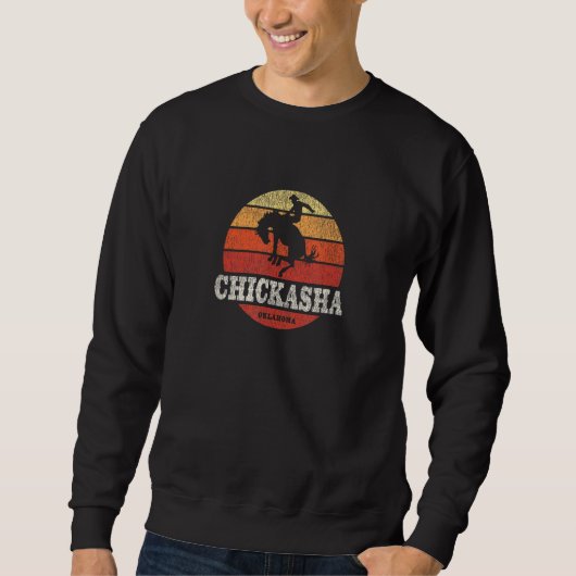 Chickasha OK Land Western Retro Trui (Voorkant)