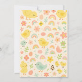 Chicken 1st Birthday Party uitnodiging (Achterkant)