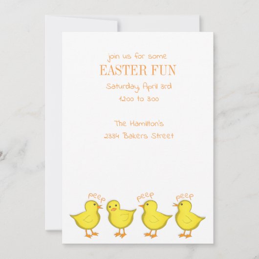 Chicken 5x7 Invitation Kaart (Voorkant)
