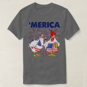 Chicken â€ ˜ merica American Flag (2) T-shirt (Design voorkant)