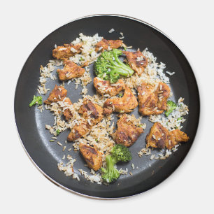 Chicken and Broccoli Stir Fry Refkoelkast Magnet