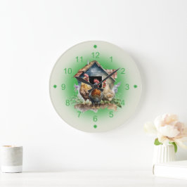 Chicken and Chicken House Farm Grote Klok