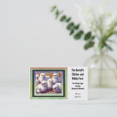 Chicken and Hobby Boerderij Visitekaartje (Staand voorkant)