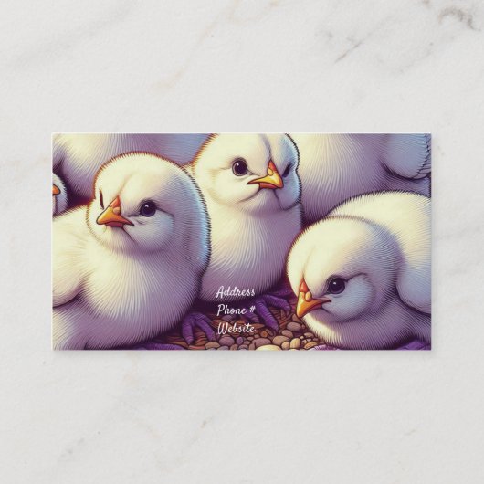 Chicken and Hobby Boerderij Visitekaartje (Achterkant)