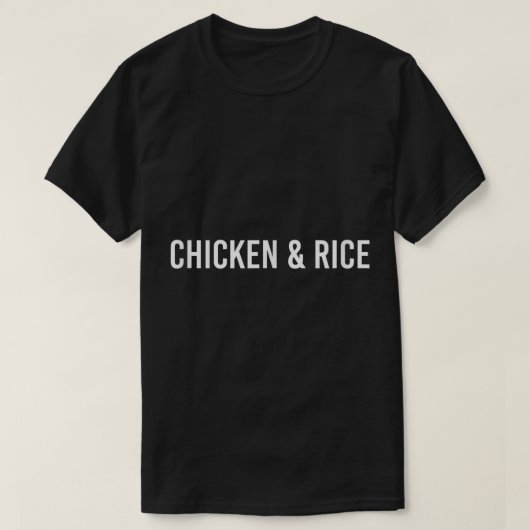 Chicken and Rice - Fitness and Lifting T-Shirt (Design voorkant)