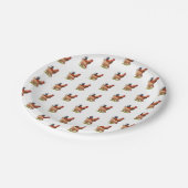 Chicken And Rooster Art, Poultry, Farm Animals Papieren Bordje (Gekanteld)