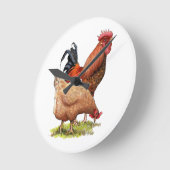 Chicken And Rooster Art, Poultry, Farm Animals Ronde Klok (Hoek)