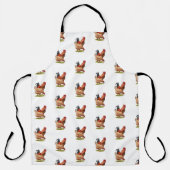 Chicken And Rooster Art, Poultry, Farm Animals Schort (Voorkant)