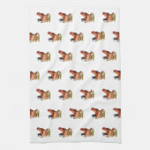 Chicken And Rooster Art, Poultry, Farm Animals Theedoek (Verticaal)