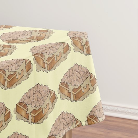 Chicken and Waffles Lancaster PA Pennsylvania Food Tafelkleed (Voorbeeld)