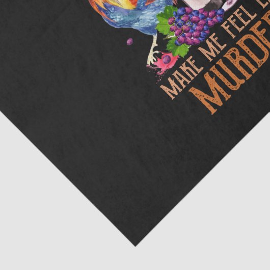 Chicken And Wine Tissuepapier (Detail)