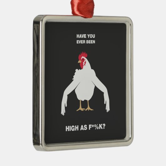 Chicken Arms Metalen Ornament (Rechts)