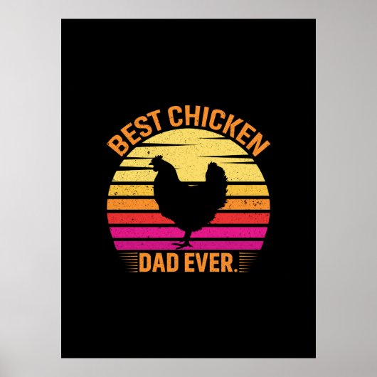 Chicken Art Best Chicken Poster (Voorkant)