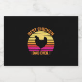 Chicken Art Best Chicken Sparkling Wijnetiket (Enkel label)