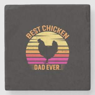 Chicken Art Best Chicken Stenen Onderzetter