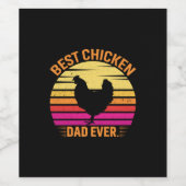 Chicken Art Best Chicken Wijn Etiket (Enkel label)