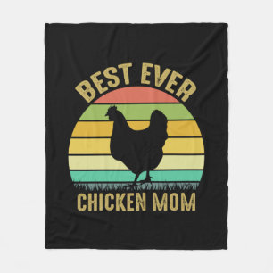 Chicken Art Best Ever Chicken Mama Fleece Deken