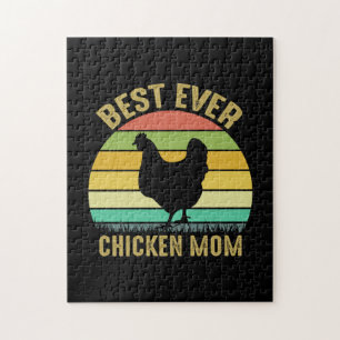 Chicken Art Best Ever Chicken Mama Legpuzzel