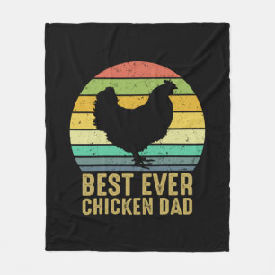 Chicken Art Best Ever Chicken Pap Fleece Deken