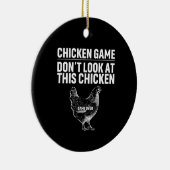 Chicken Art Chicken Game Keramisch Ornament (Rechts)