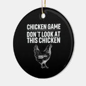 Chicken Art Chicken Game Keramisch Ornament (Links)