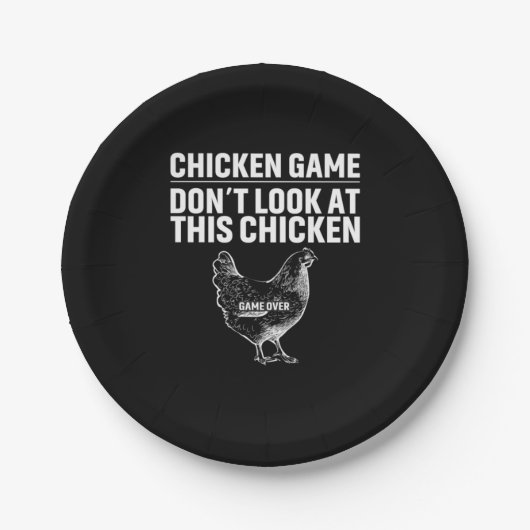 Chicken Art Chicken Game Papieren Bordje (Voorkant)
