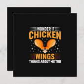 Chicken Art Chicken Wing Feestdagenkaart (Voorkant / Achterkant)