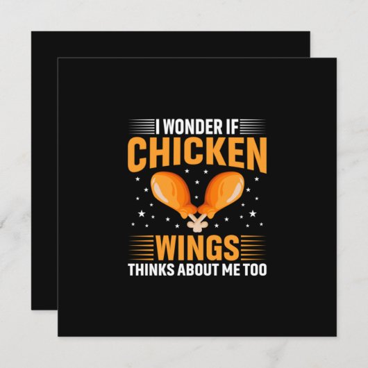 Chicken Art Chicken Wing Feestdagenkaart (Voorkant / Achterkant)