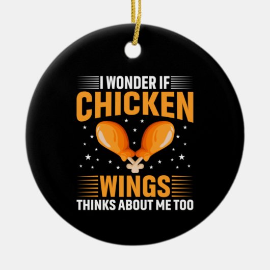 Chicken Art Chicken Wing Keramisch Ornament (Voorkant)