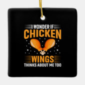 Chicken Art Chicken Wing Keramisch Ornament (Voorkant)