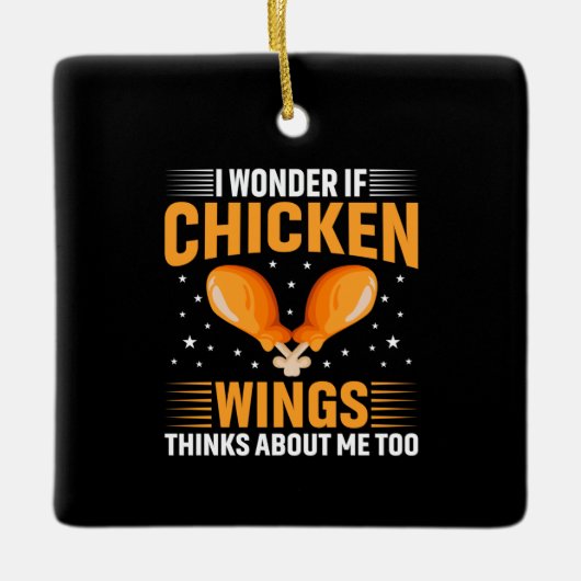 Chicken Art Chicken Wing Keramisch Ornament (Voorkant)