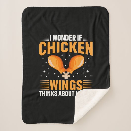 Chicken Art Chicken Wing Sherpa Deken (Voorkant)