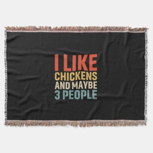 Chicken Art I hou van kippen Deken (Voorkant)