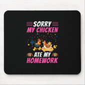 Chicken Art My Chicken Ate My Homework Muismat (Voorkant)