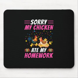 Chicken Art My Chicken Ate My Homework Muismat